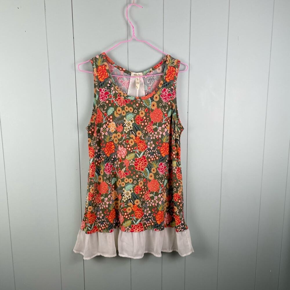 Matilda Jane floral open back tank top
